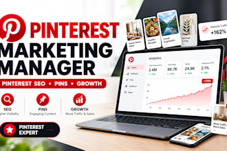 be your pinterest marketing manager and SEO expert