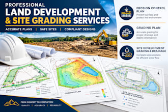 erosion control plan, grading plan, site development grading drainage