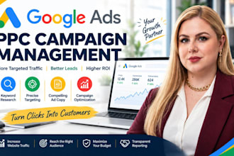 setup manage and optimize your google ads adwords PPC campaign and ads display