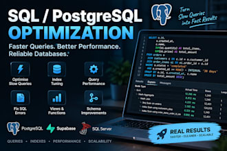 optimize sql queries and improve postgresql database performance