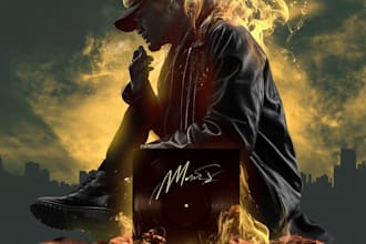 do album cover design, mixtape cover art, single cover art