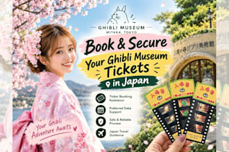 expertly help you book and secure ghibli museum ticket in japan