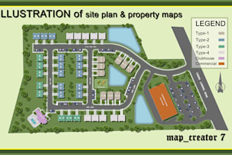 create property maps ,site maps,and real estate site plans