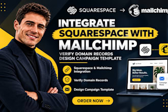 integrate squarespace mailchimp verify domain records design campaign template