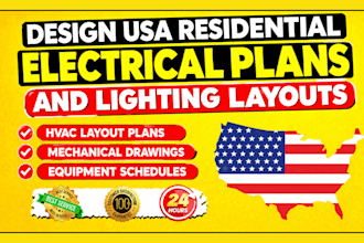 design USA residential electrical plans and lighting layouts