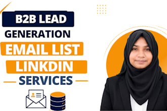 do b2b lead generation, linkedin  and verified email lists