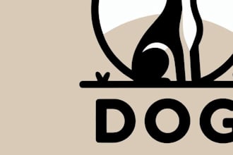 design veterinary clinic pet shop or dog shelter logo