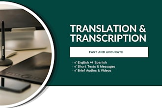 translate textos, transcribe audios