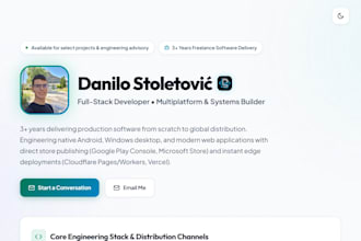 build a landing page and deploy to cloudflare or vercel