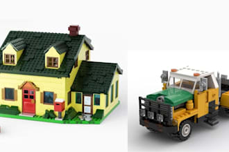 do custom christmas lego, animal lego, car, ship, lego house and event builds