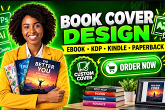 design book cover, ebook cover, kindle cover and kdp paperback cover