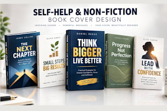 design a clean self help or nonfiction book cover