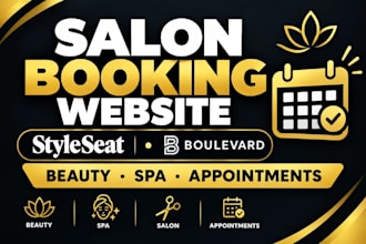 create styleseat boulevard booking system salon beauty spa appointment website
