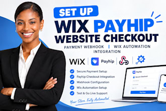 set up wix payhip website checkout payment webhook wix automation integration