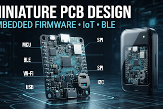 slim pcb for wearable devices with embedded firmware