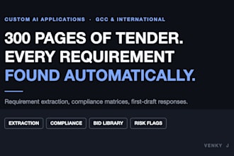 build a custom ai app to automate your tender and bid process