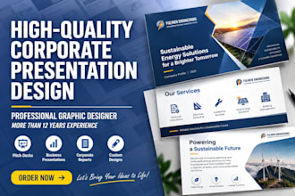 redesign  a corporate business powerpoint presentation