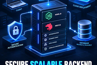 develop secure nodejs nestjs rest apis and backend
