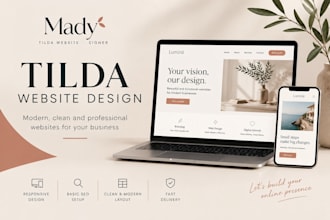 design a modern tilda website for your business