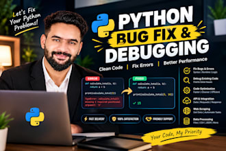 fix python bugs, errors and issues in your code