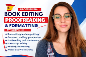 proofread romance christian book editor spanish textbook book formatting layout