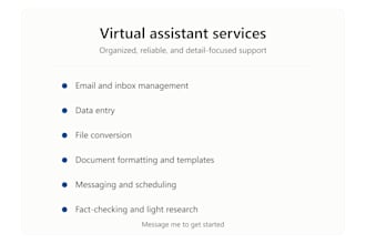 be your organized virtual assistant for admin, scheduling, and research