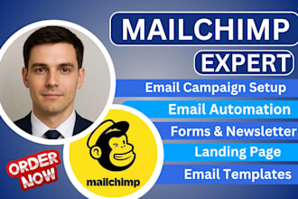 be your mailchimp landing page, email campaign, form, automation expert