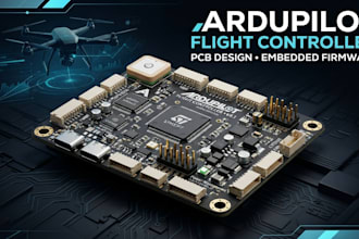 design ardupilot flight cntroller pcb and develop embedded firmware