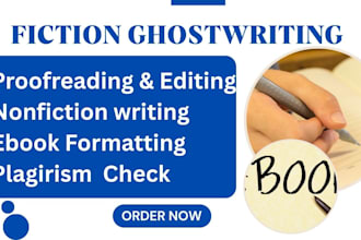 ghostwrite fiction and nonfiction book as ghostwriter ebook kindle ghostwriter