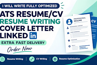 write a executive resume, cover letter and linkedin optimization