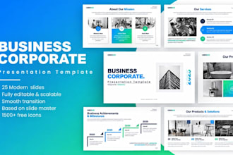 design professional business, corporate and powerpoint presentations