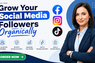 do organic social media growth for facebook instagram tiktok