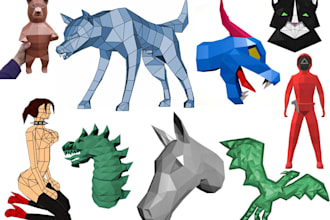 create for you any 3d polygonal models you want