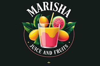 make awesome modern juice bar logo for your company