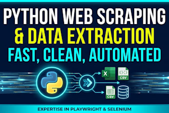 do python web scraping, automated data extraction, and web scrapers