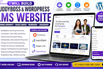 build buddyboss website for learning communities buddybos learndash app next gen