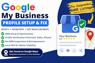 setup google my business profile verification fix and reinstate gmb suspension