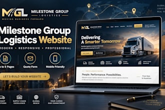 build a professional logistics company website