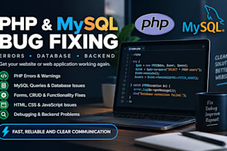 fix PHP mysql bugs errors and database issues