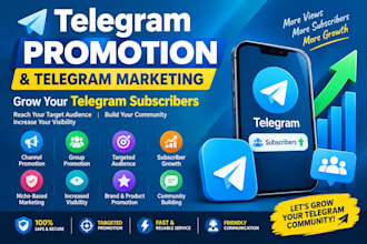 do telegram promotion, telegram marketing to boost telegram subscribers