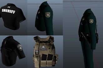 create custom fivem clothing, eup, uniforms and server clothing