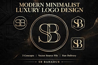 design modern minimalist luxury business logo