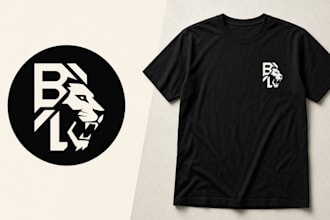 design a minimalist logo and apparel mockups for your brand