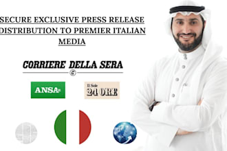 do italy press release writing and distribution to italian top news media outlet