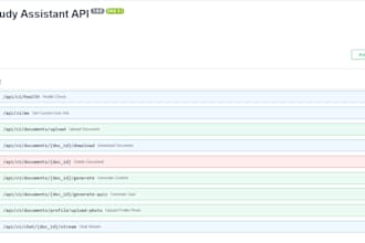 build a python fastapi backend and rest API