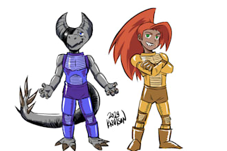 draw and color your fantasy character