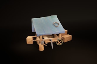 create stylized models, props or asset packs