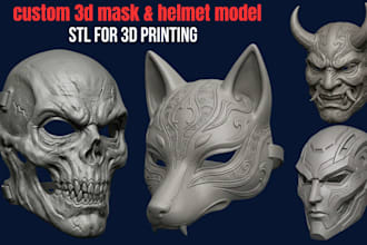 sculpt 3d mask 3d helmet cosplay mask anime mask halloween mask for 3d printing