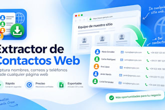 extract emails and phone numbers from any website