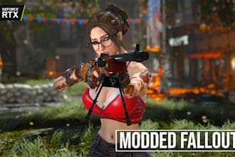 create fallout 4 3d models, weapons, armor, props and environment assets